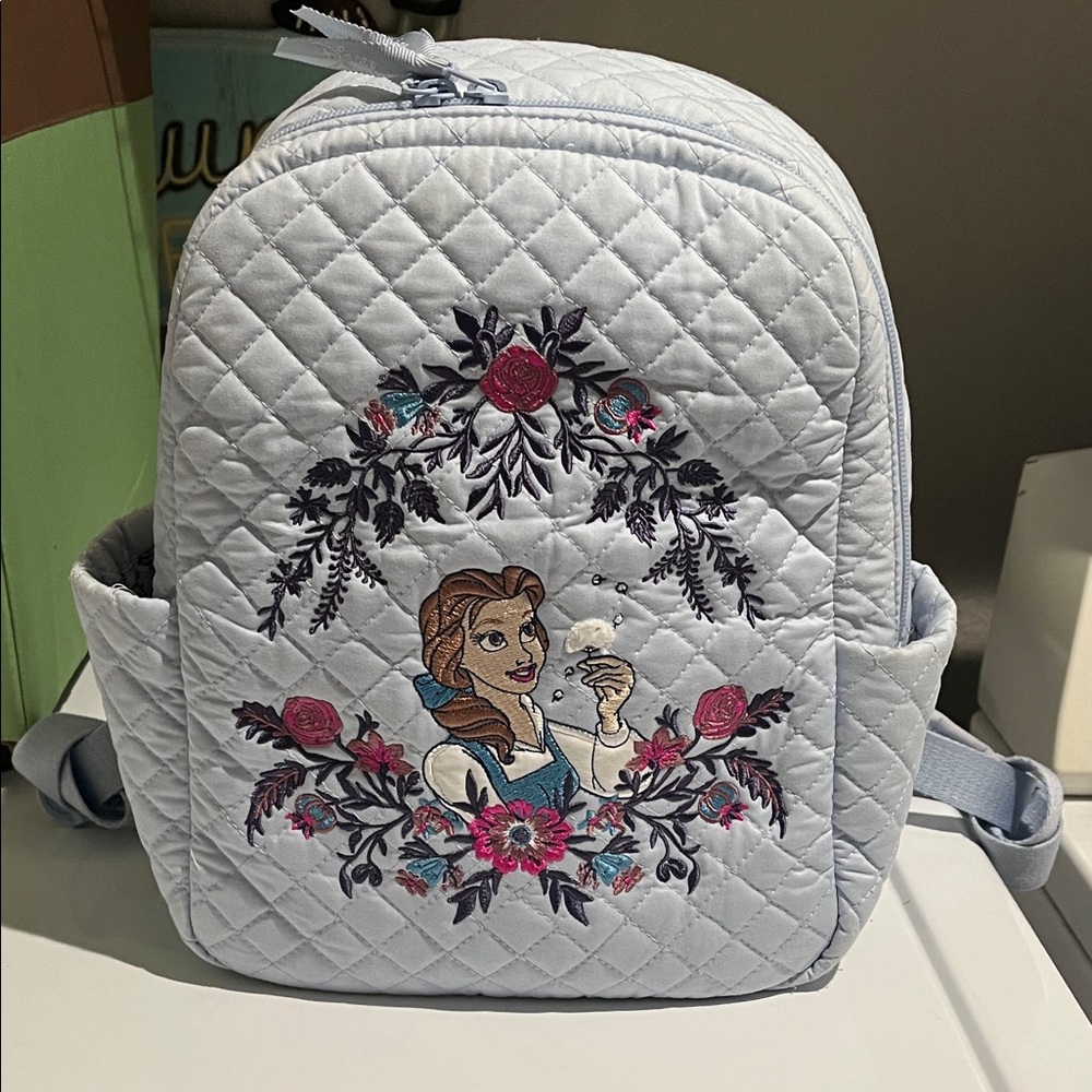 Disney Vera Bradley Belle Beauty & the Beast Small BackPack Purse-GUC
